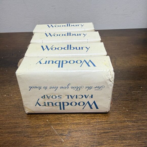 Vintage Woodbury Facial Soap Bars 1 Cent Promo New NOS 1940s 1950s 4 Pack - Picture 4 of 5